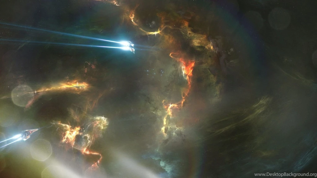 Wallpapers Spaceship Near Nebula Free Desktop Backgrounds