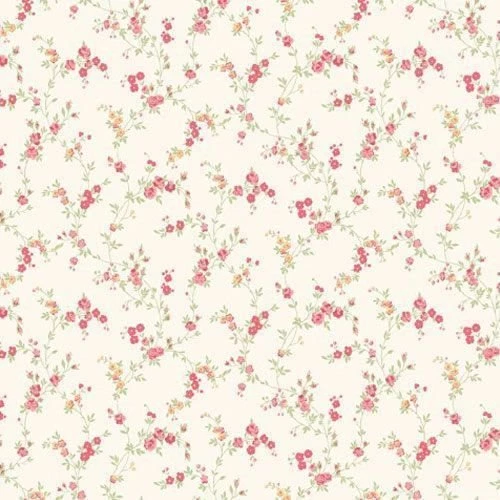 Caramel / Red M0761   Cosy Posy Miniature Floral Shabby Chic ...