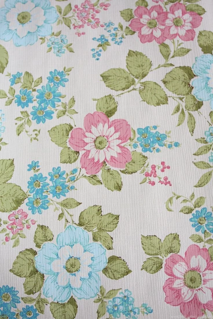 Vintage Wallpapers Roll No 11 Shabby Chic Flowers