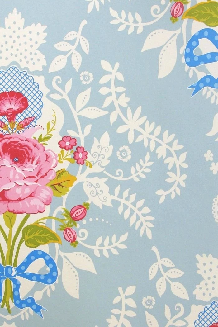 PiP Shabby Chic Blue Wallpapers