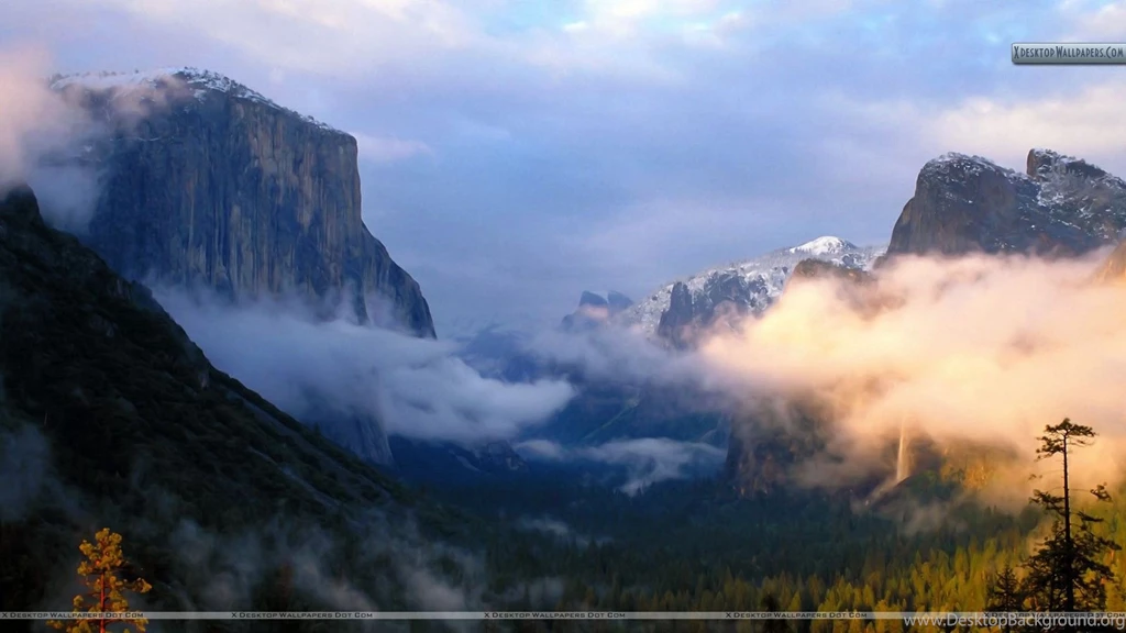 Afternoon Light Falls On The Valley Yosemite National Park ...