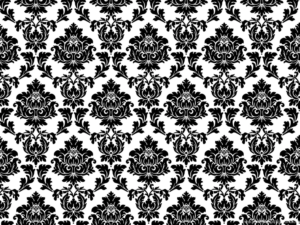 Gallery For Black And White Damask Wallpapers Border