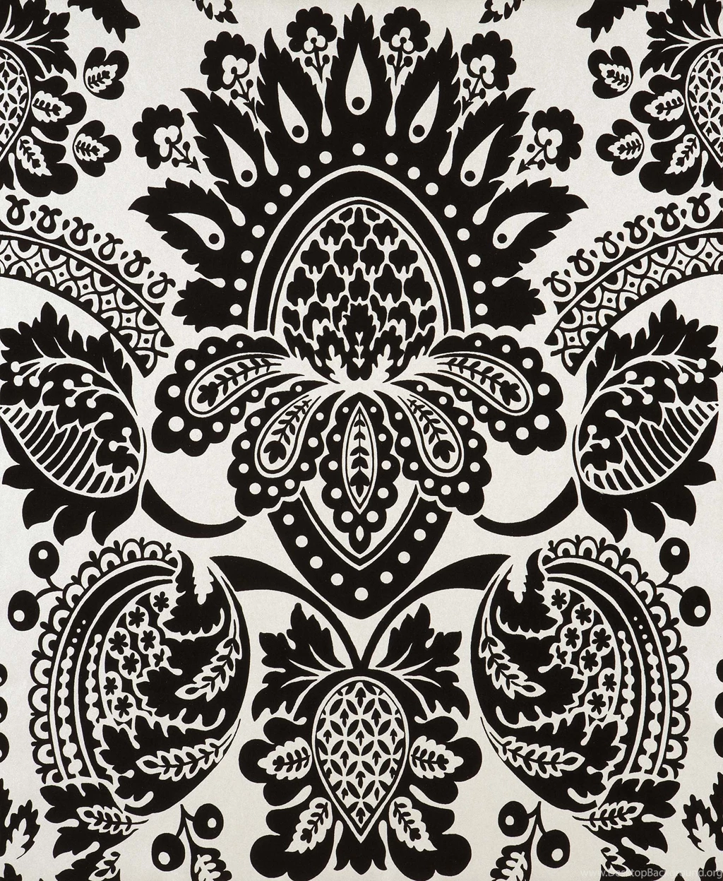 Gallery For Black And White Damask Wallpapers Border