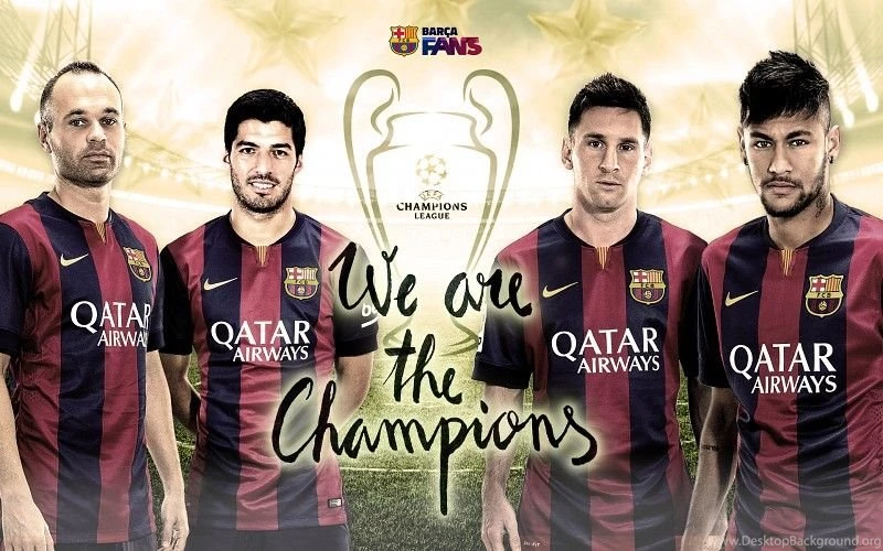 FC Barcelona 2015 Champions League Winners Wallpapers Free Desktop ...
