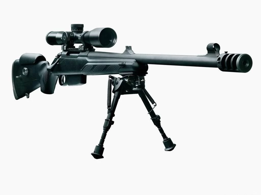 Gun On Stand Wide HD New Wallpapers