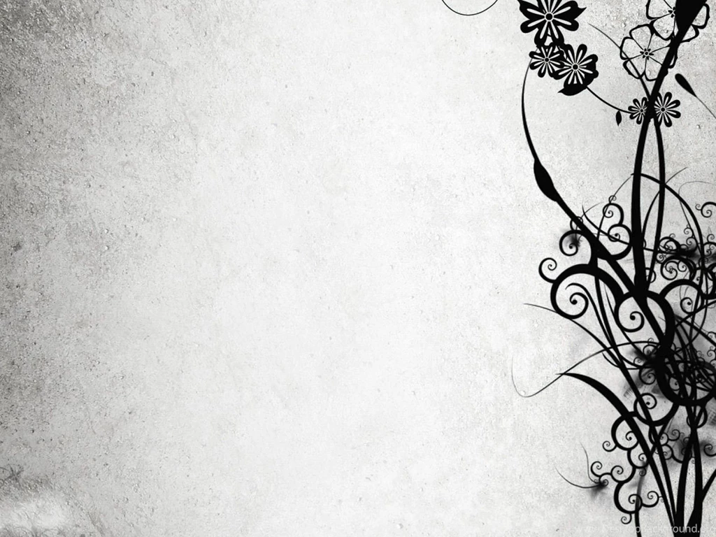Free Black Flower Branches Backgrounds For PowerPoint Flower PPT ...