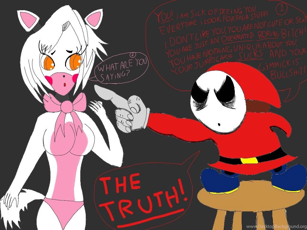 DeviantArt: More Like Shy Guy Speaks TRUTH To: Fnia Mangle By ...