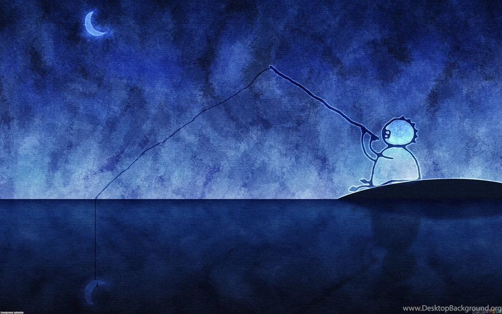 Fishing Crescent Moon Wallpapers