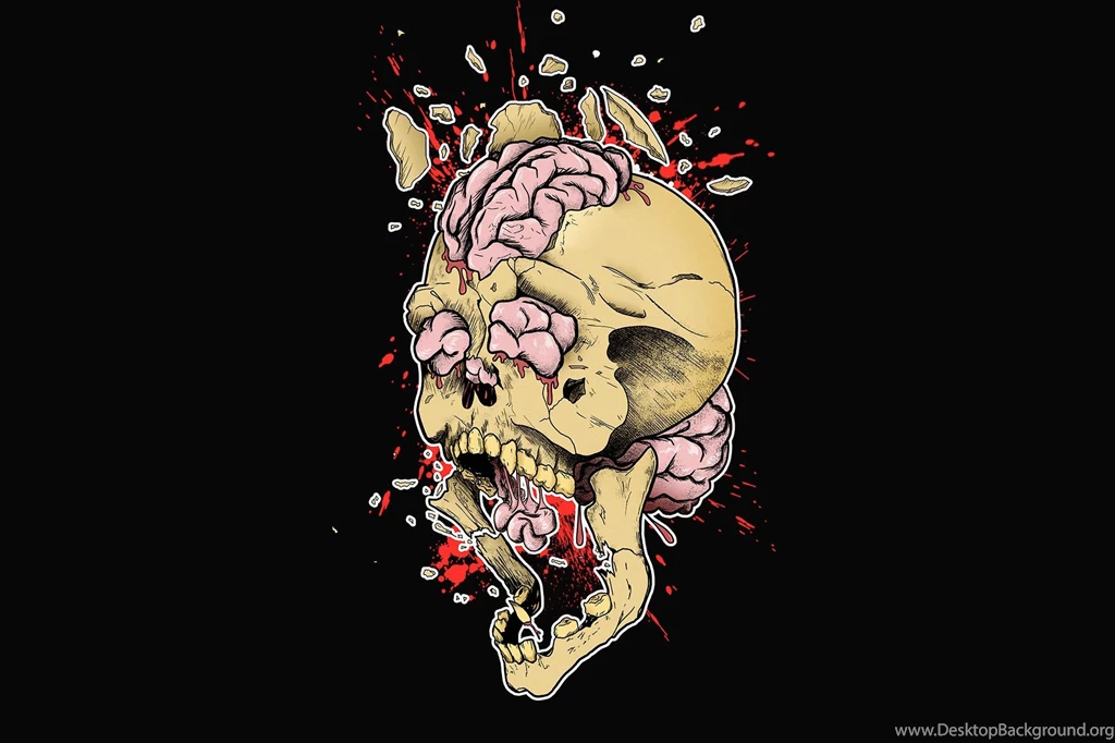Skeleton, Skull, Bang, Brain, Teeth, Anarchy Wallpapers And Images ...