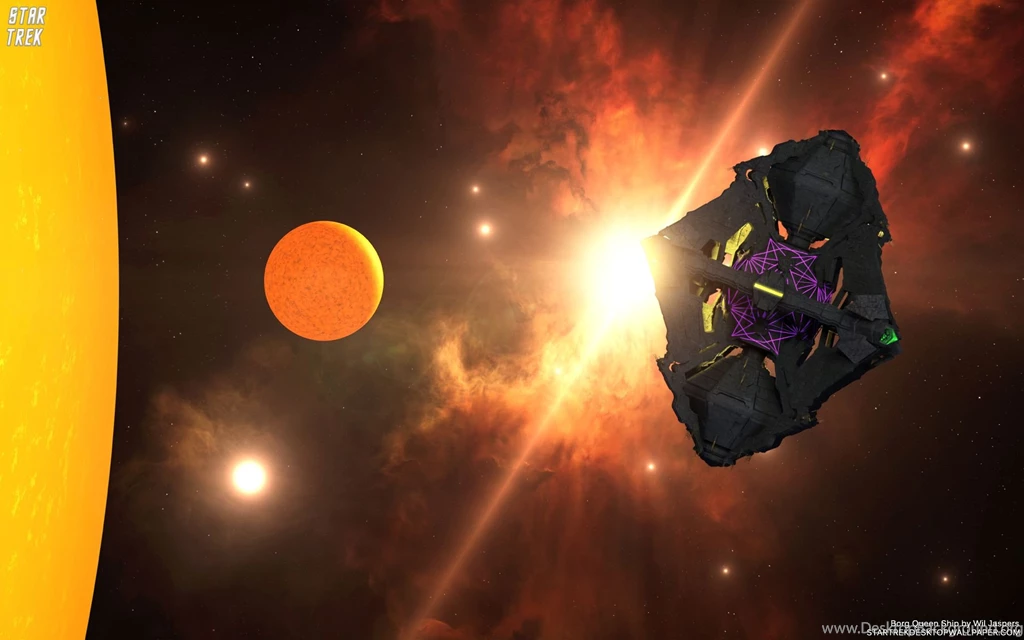 Star Trek Borg Queen Ship, Free Star Trek Computer Desktop Wallpapers