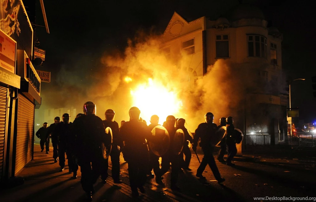 Anarchy Riot Police Crowd Dark Revolution Fire Y Wallpapers ...