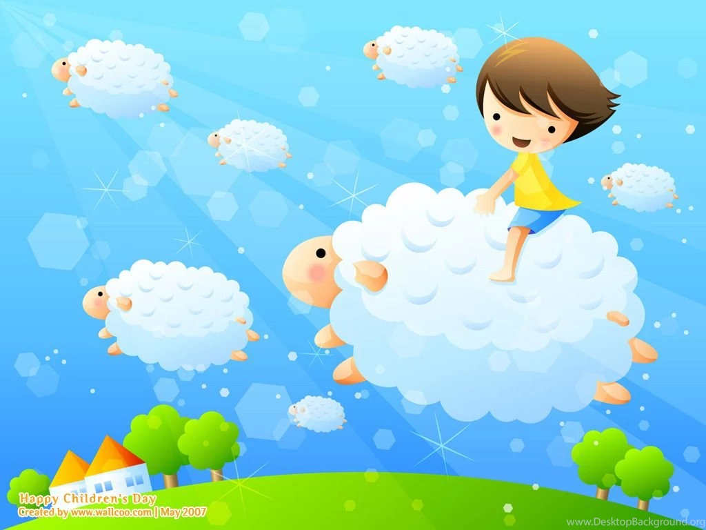 Happy Childhood Colourful Illustrations For Children's Day ...