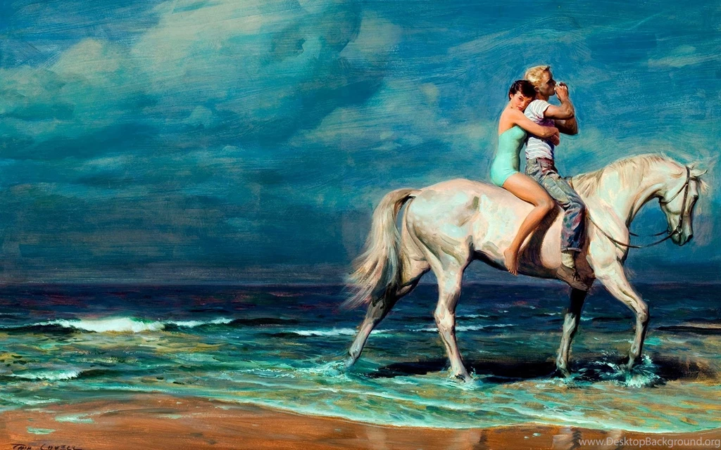 Love Painting Of Cute Couple Wallpapers HD Of Cute Lovers