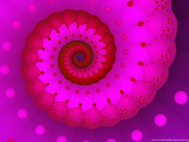 Fractal Art By Vicky, Red And Pink Wallpapers