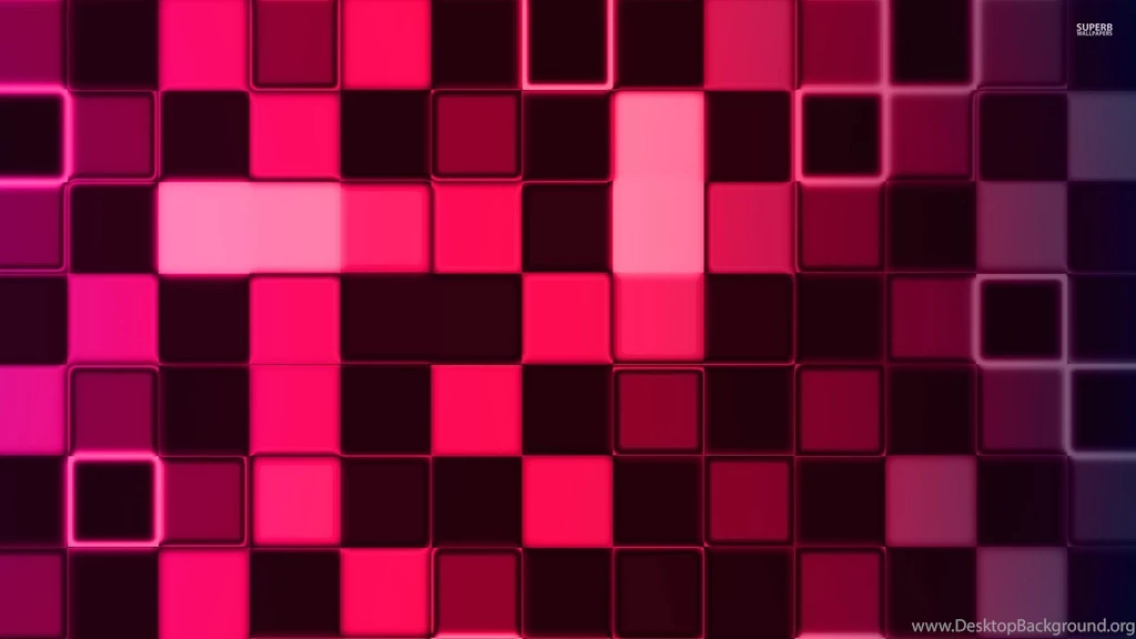 Red And Black Cubes Wallpapers 3D Wallpapers