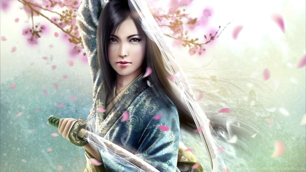 Samurai Girl Female Warrior Wallpapers & Samurai Wallpapers