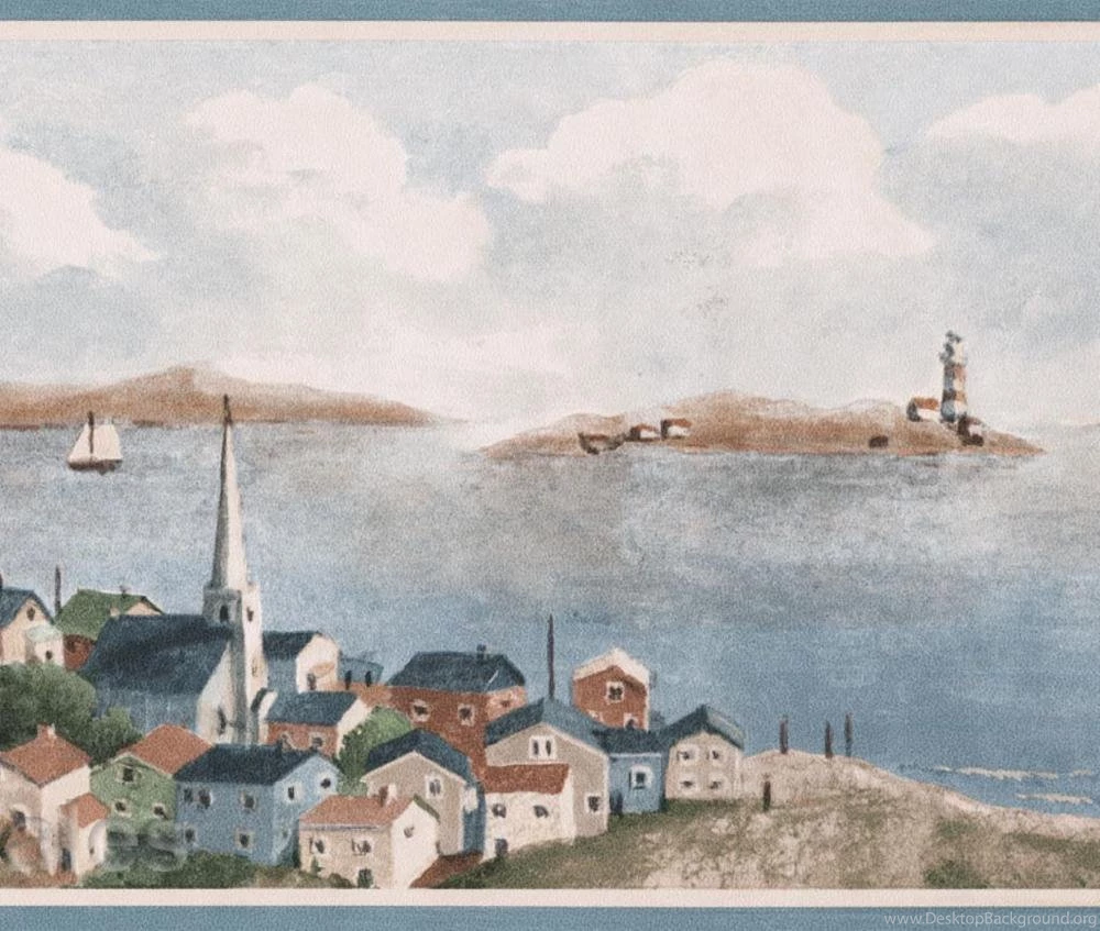 Lighthouse Wall Border Desktop Background