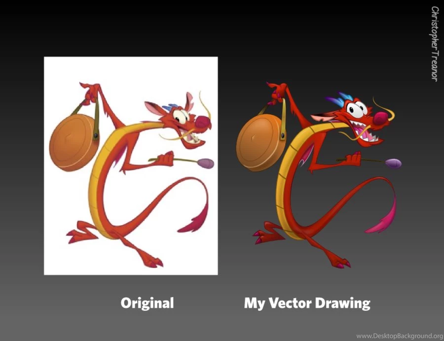 Mushu On Inkscape SVG Render By Christophertreanor On DeviantArt
