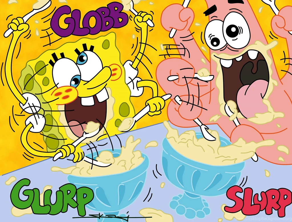 Spongebob & Patrick Eating (Wallpaper) SpongeBoB Square Pants ...