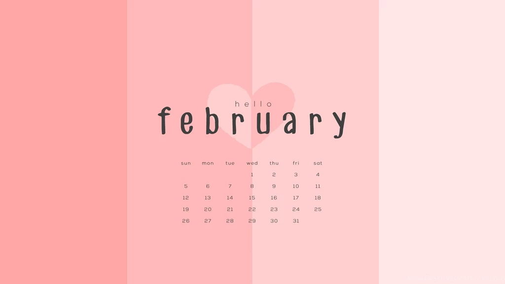 Hello February. Free Download. To Live Beautifully