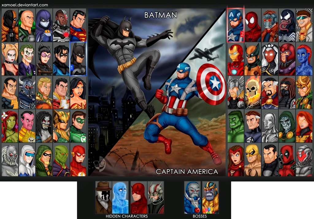 DC VERSUS MARVEL By XAMOEL On DeviantArt