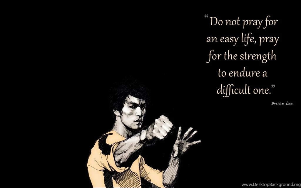 Bruce Lee Inspirational Quote On Life HD Desktop Wallpapers ...