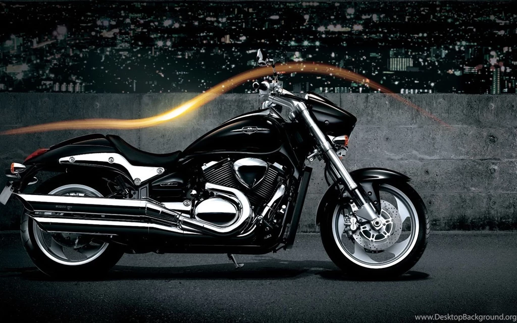 Black Suzuki Intruder Side View Wallpapers 29473