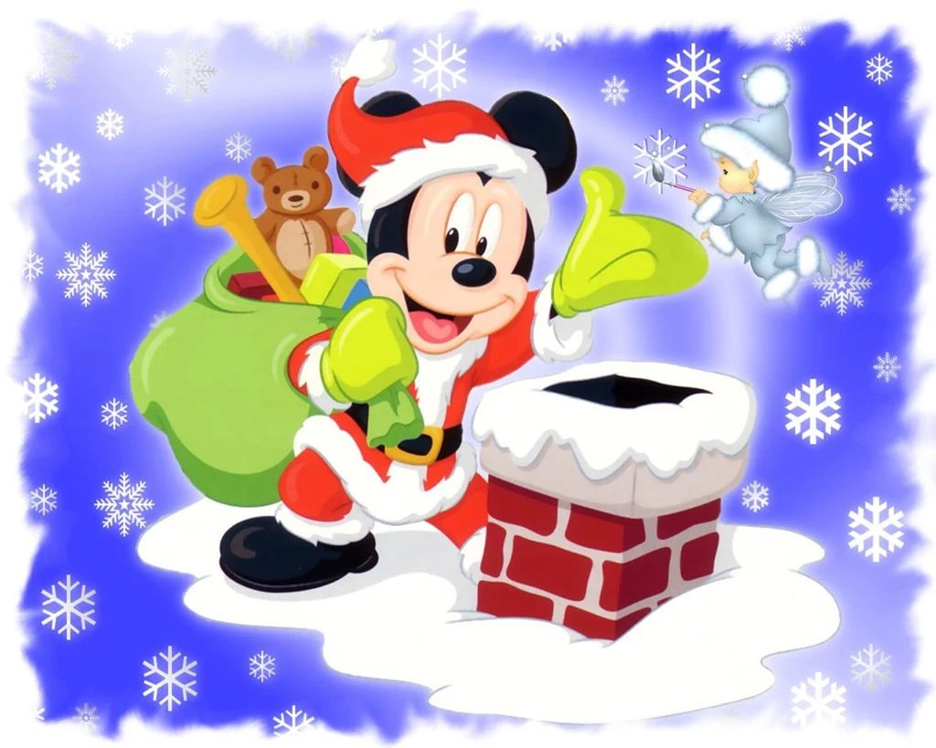 Mickey Mouse Santa Wallpapers