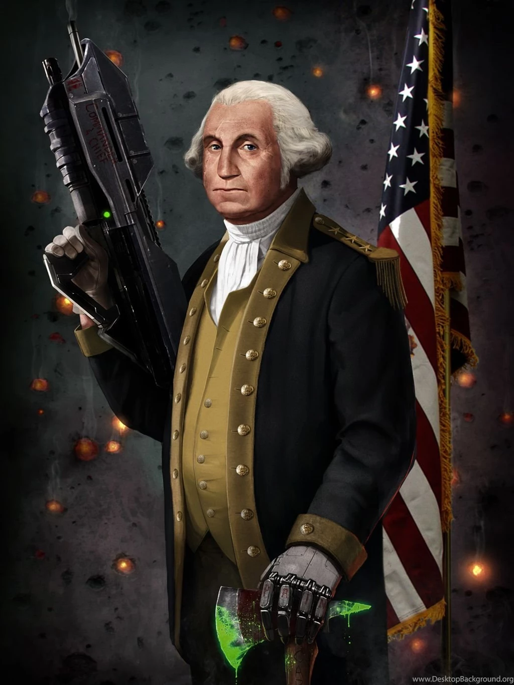 George Washington ZombieHunter By SharpWriter On DeviantArt