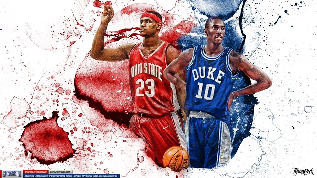 Wallpapers Kobe Dunking On Lebron Vs Aka Blue Mamba Chosen One ...