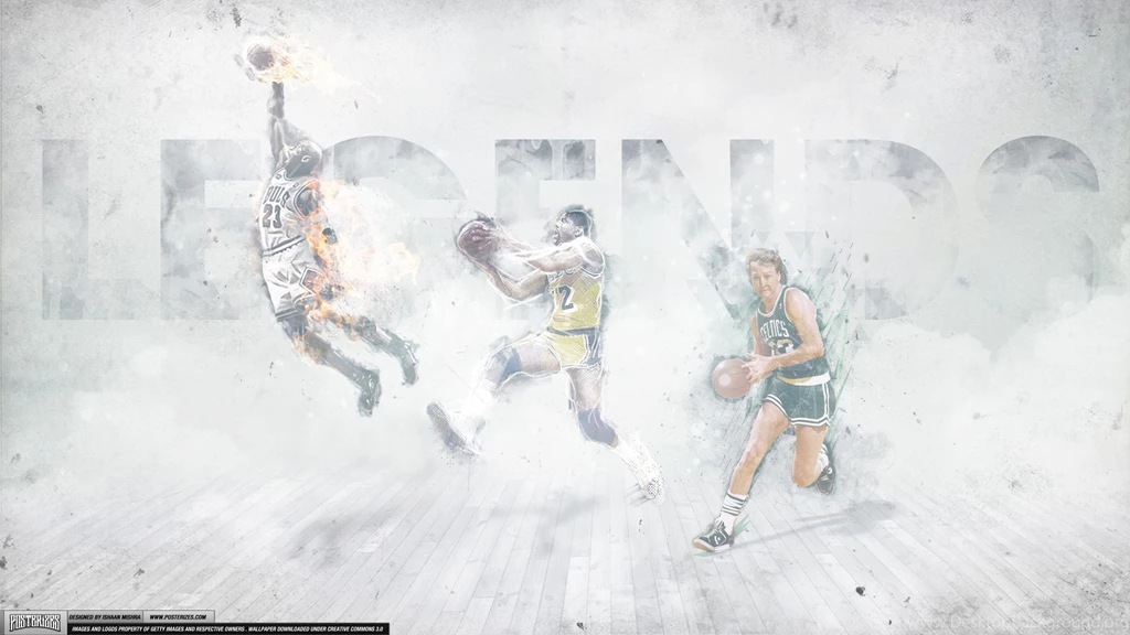 Magic Johnson, Larry Bird, Michael Jordan – 'Legends' (WALLPAPER ...