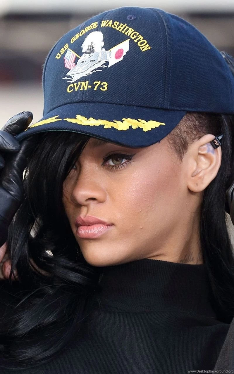Rihanna With A USS George Washington Cap Mobile Wallpapers 21355
