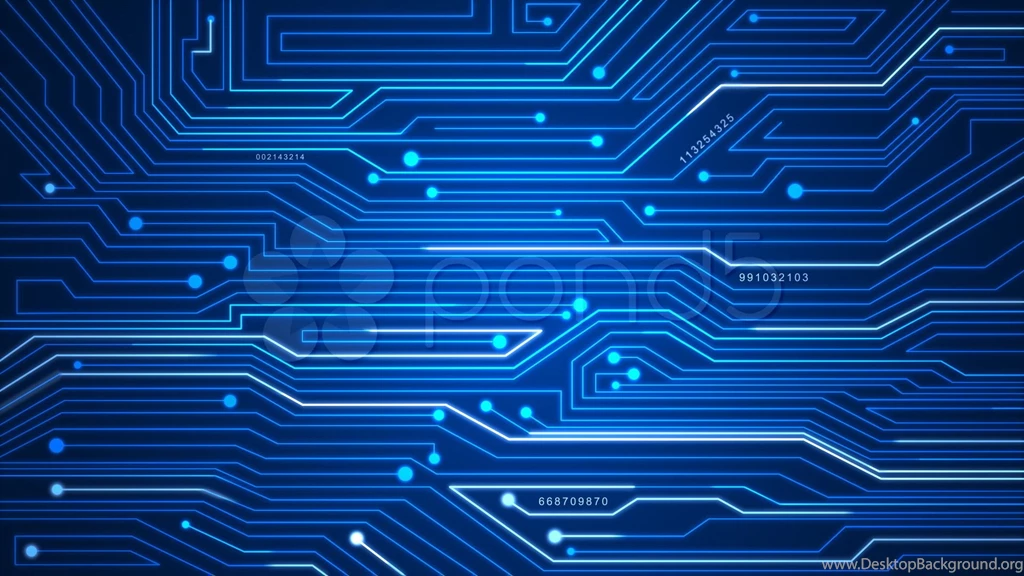 Blue Circuitry Stock Video 836882