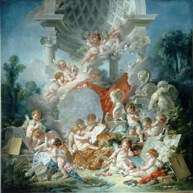 World Famous Paintings European Style Angel3d Oil Painting ...