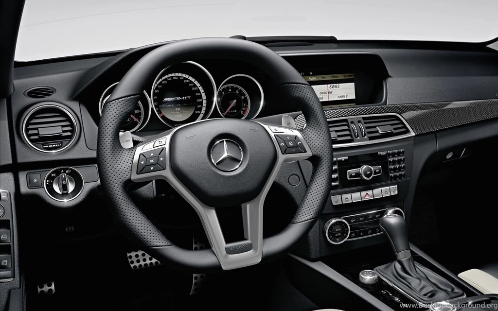 Views Of The Steering Wheel And Instrument Panel Mercedes Benz C63 ...