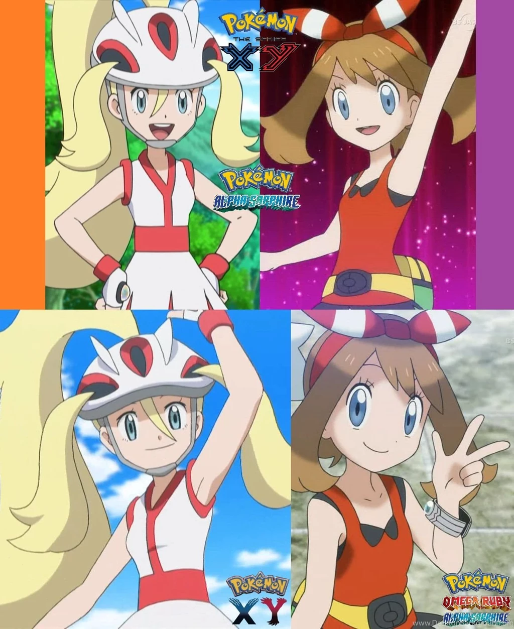 DeviantArt: More Like Pokemon: Korrina And May Custom Wallpapers ...