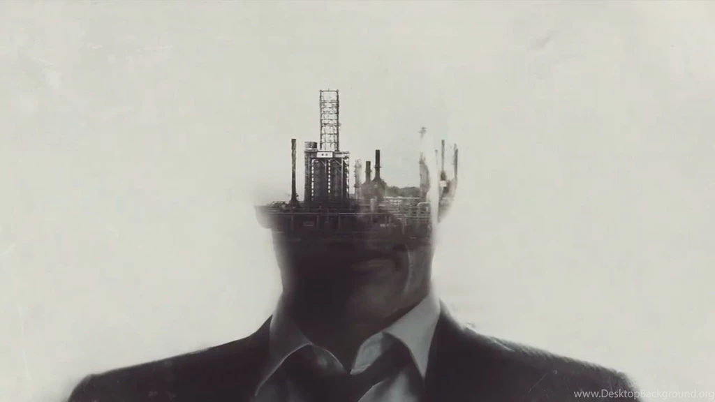 True Detective Opening Credits Poster, Factory In Head Silhouette ...