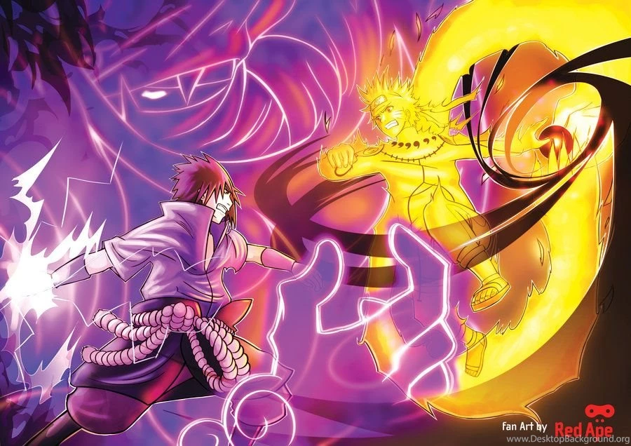 Gambar Keren Naruto Vs Sasuke gambar ke 3