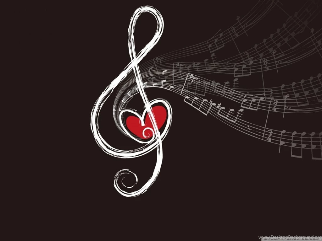 Colorful Neon Music Notes   Wallpaper.