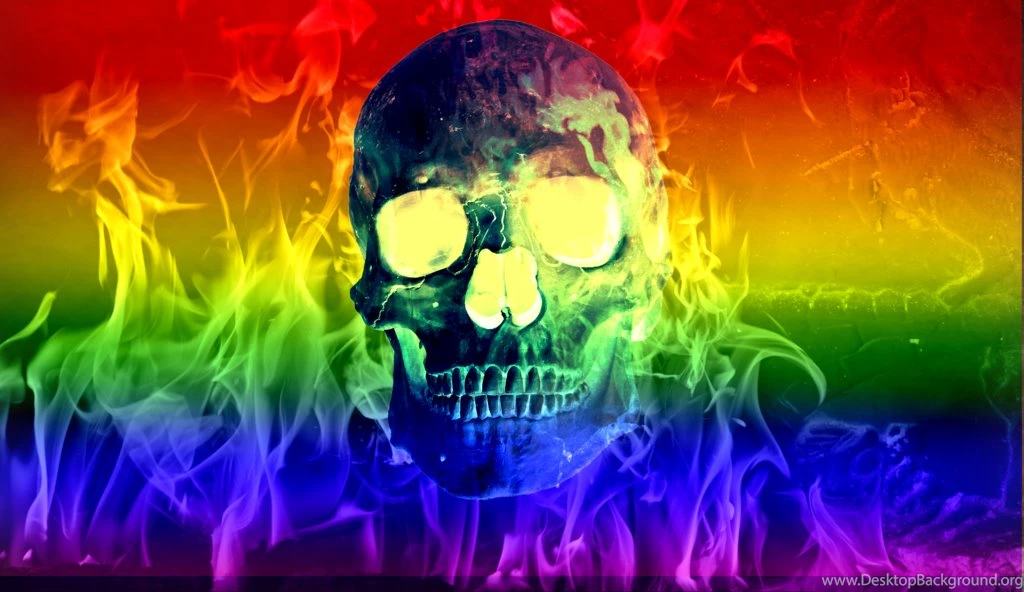 Gay Pride Flaming Skull Wallpapers 2 By Niedec On DeviantArt