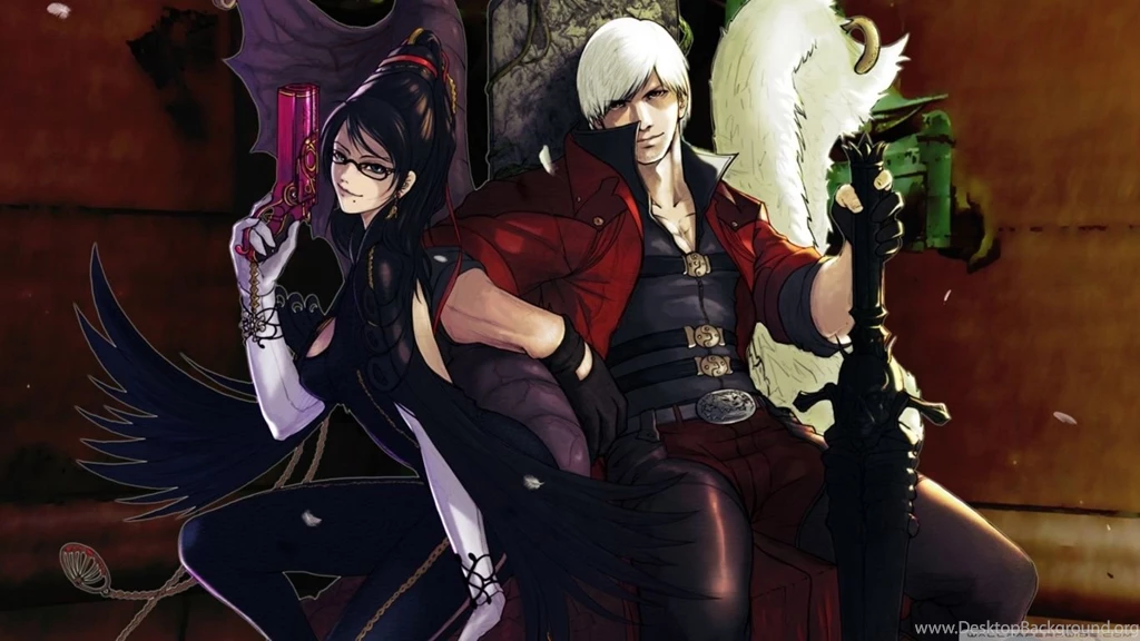 Bayonetta And Dante Devil May Cry HD Desktop Wallpapers : Dual Monitor