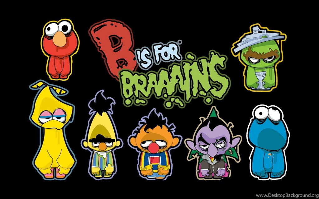 SESAME STREET Family Muppets Children Puppet Comedy Zombie ...