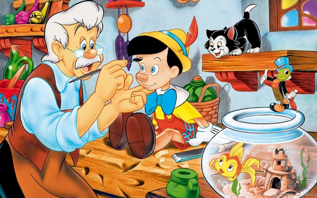 Cartoons Disney Company Pinocchio Movies Wallpapers
