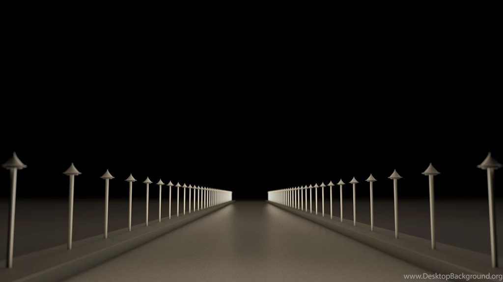 3D View Black Lights White Gray Street Lights Reflections Cinema ...