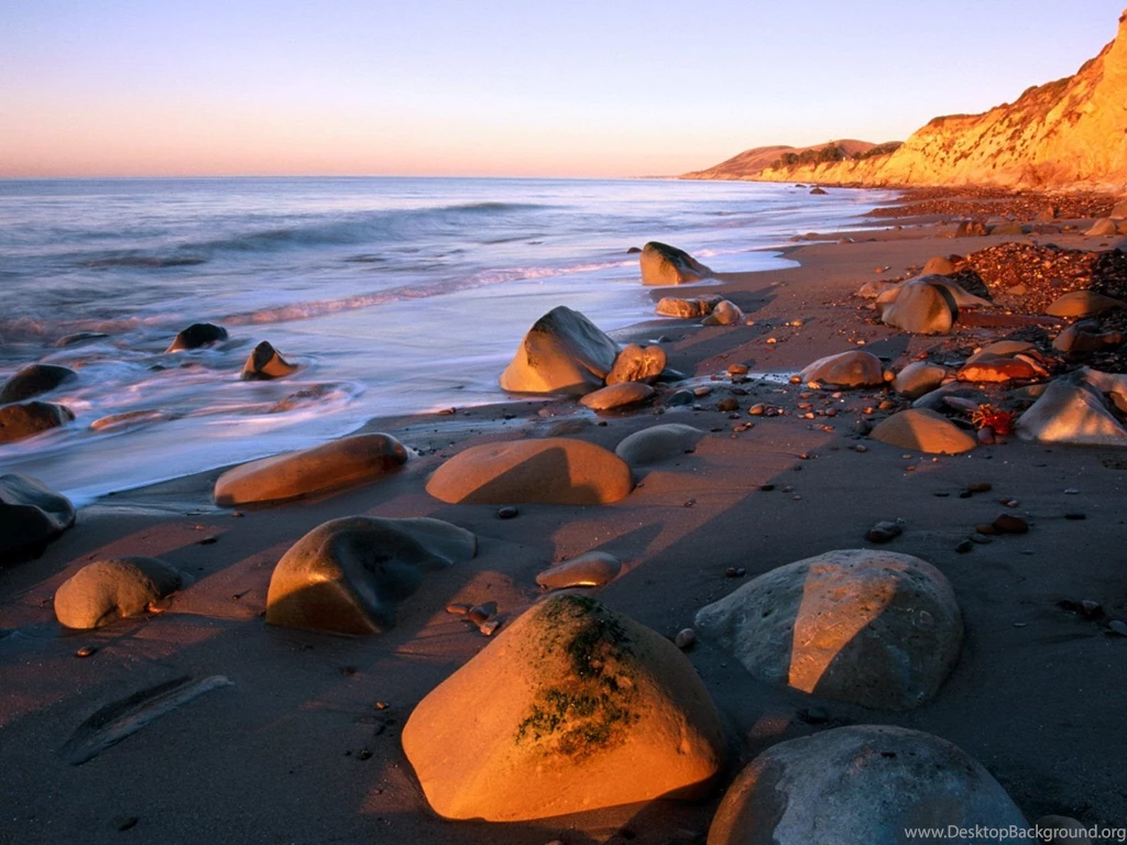 Sunrise Colors The Bluffs Of The Beach Gaviota   Beaches Rivers ...