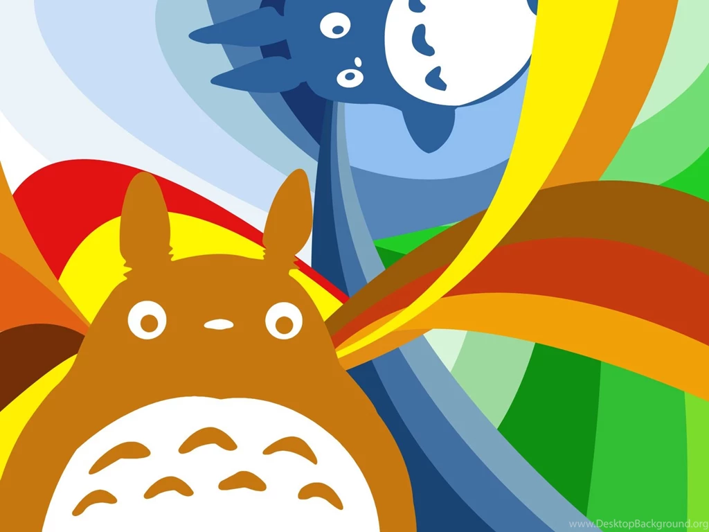 Colorful Totoro Wallpapers 2723 1600 X 1200 WallpaperLayer.com