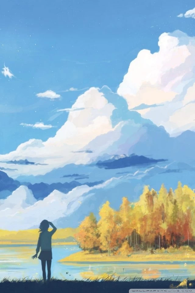 Fall Scenery Painting HD Desktop Wallpapers : High Definition ...