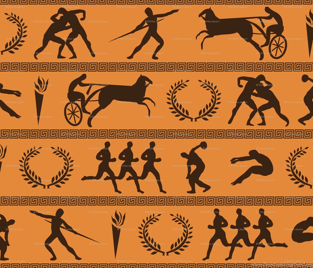 Ancient Greek Olympics Robyriker Spoonflower