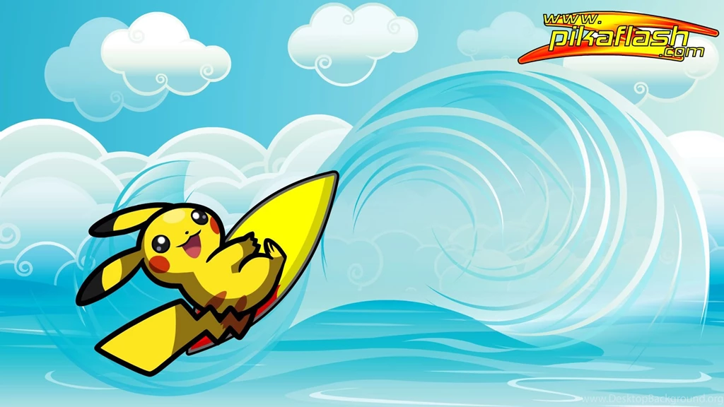 Pikachu Surfing Pikachu Wallpapers (34365085) Fanpop