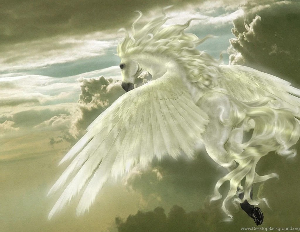 Desktop Wallpapers · Gallery · 3D Art · Pegasus The Flying Horse ...
